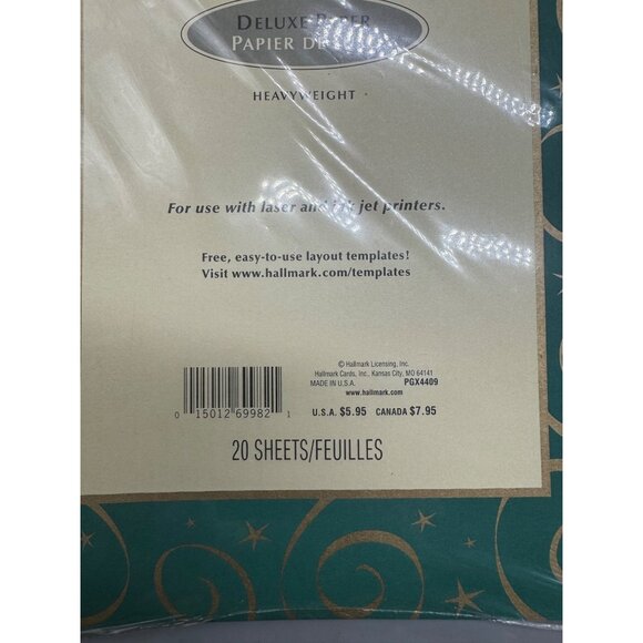 Hallmark Deluxe Heavyweight Paper For Laser & Inkjet Printers 20 Sheets - Picture 6 of 6